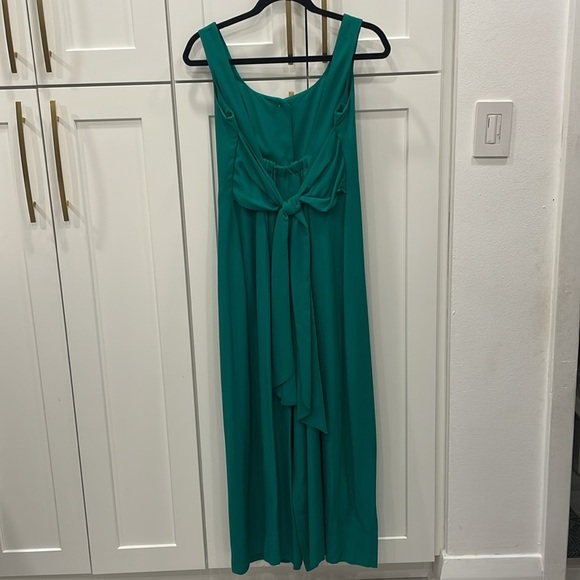Vintage All That Jazz Green Wideleg Jumpsuit with Gold Buttons - Picture 7 of 12